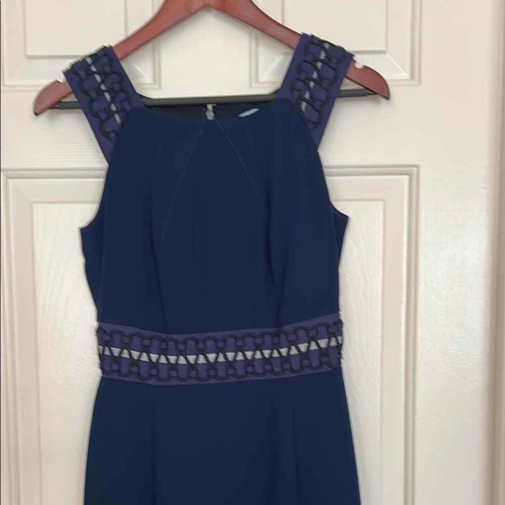 ANTONIO MELANI Blue Midi Dress Elegant Style Sz 0